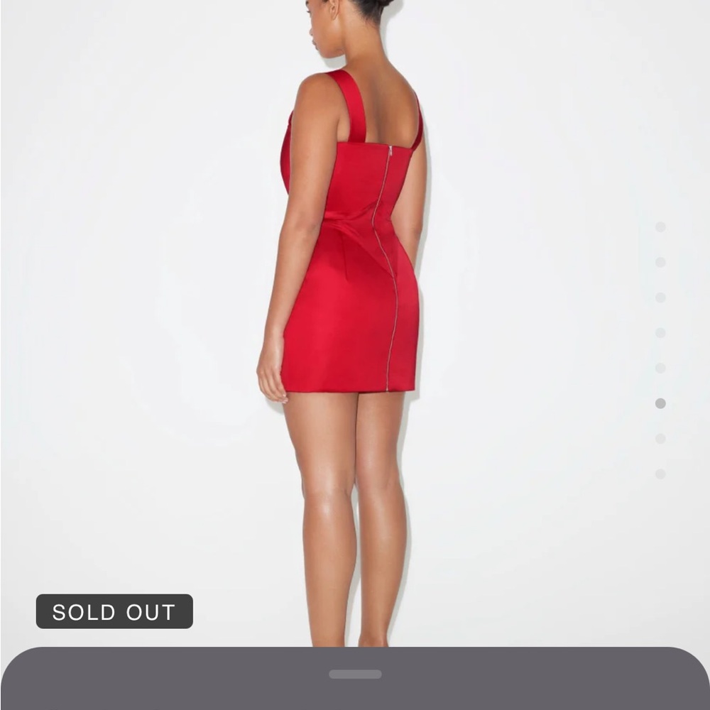 KHY red satin corset mini dress - Picture 3 of 5